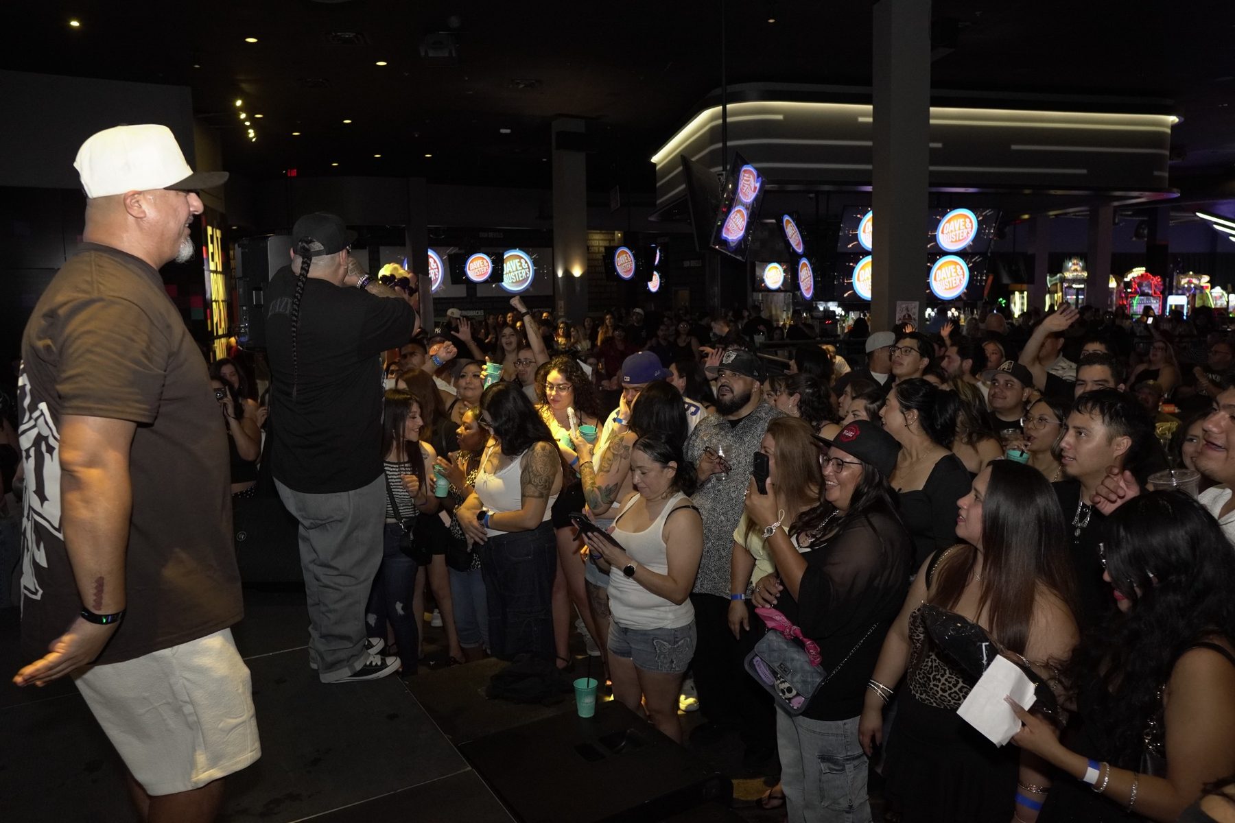 Crowd gathered for the Baby Bash event