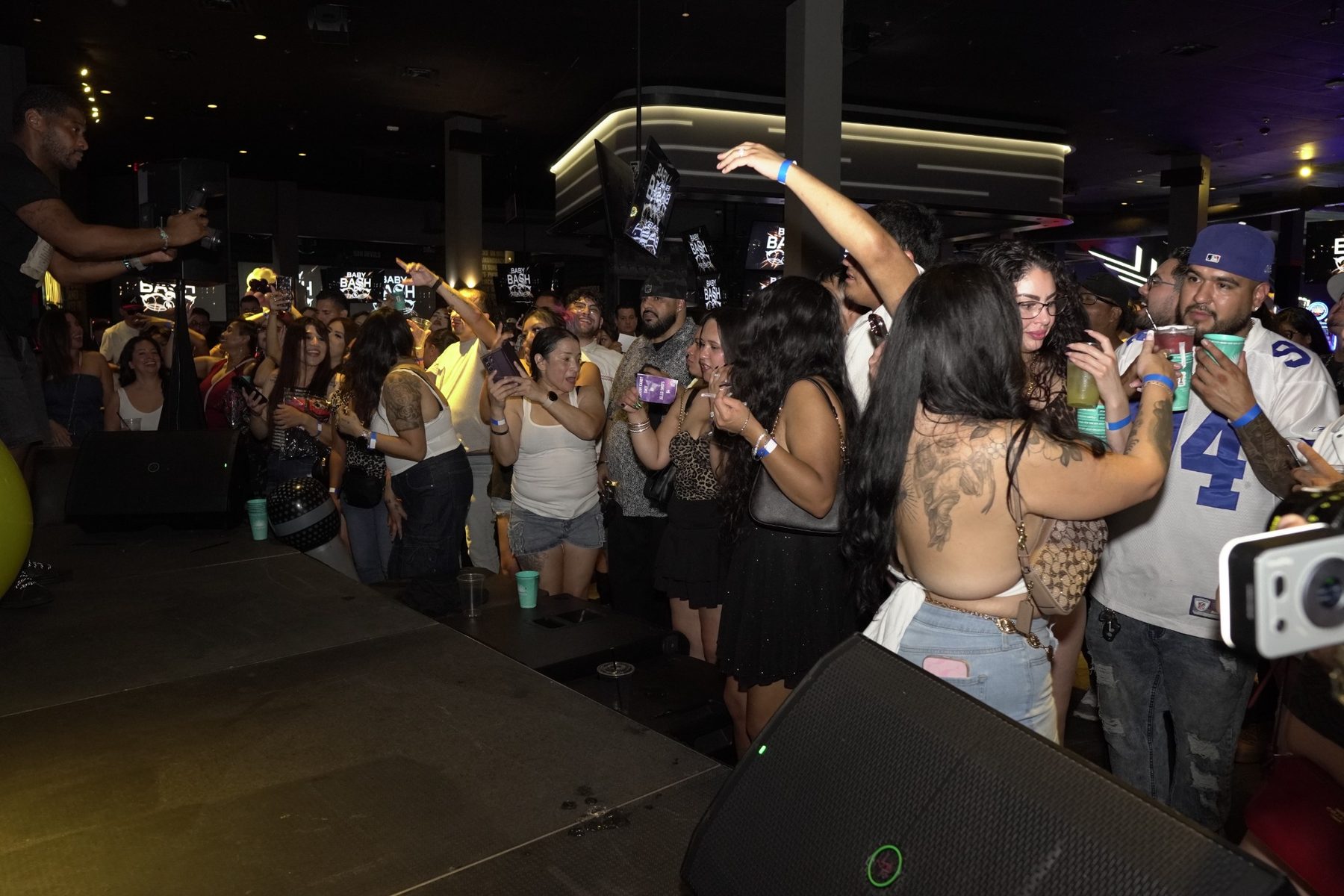 Guests celebrating during the Labor Day Latin Explosion
