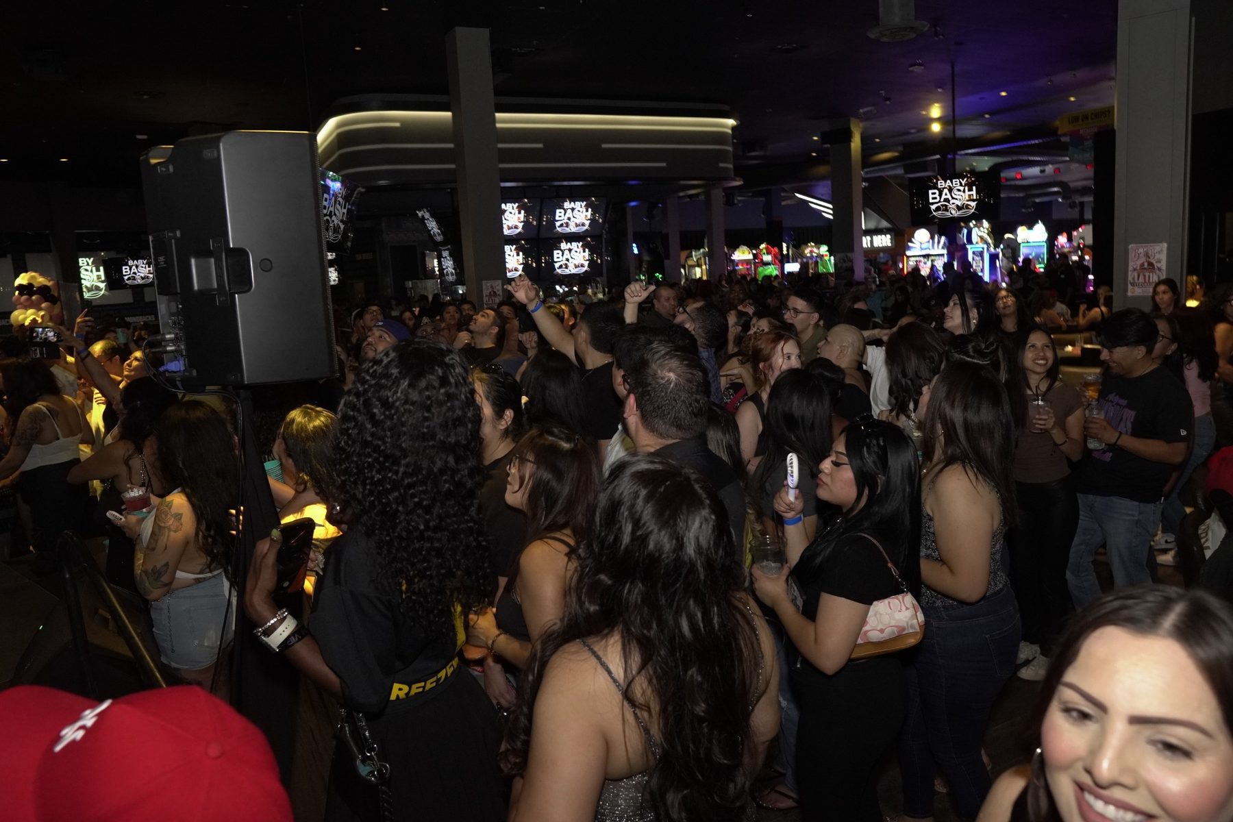 Packed crowd at the Labor Day Latin Explosion featuring Baby Bash