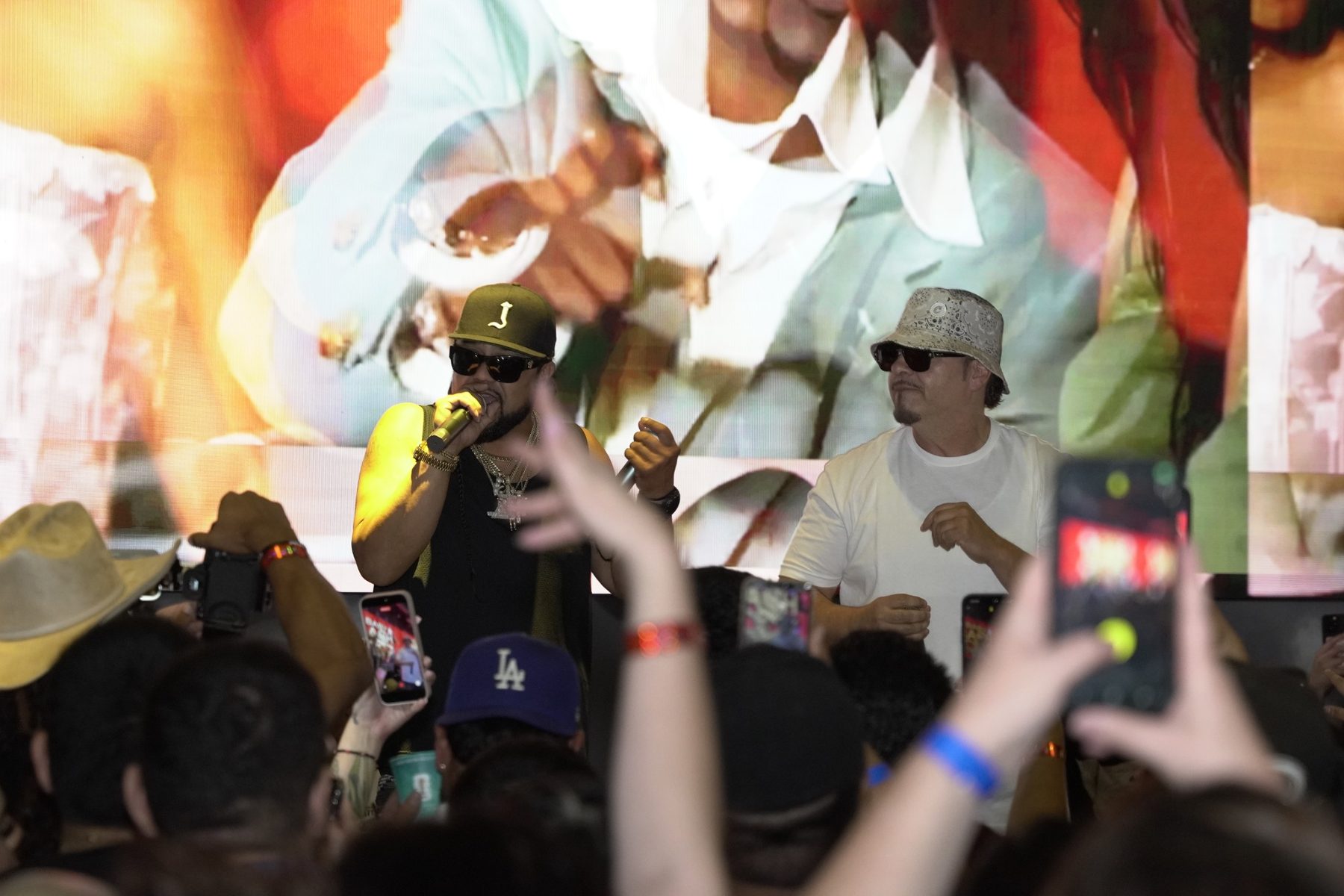 Live performance during the Labor Day Latin Explosion featuring Baby Bash
